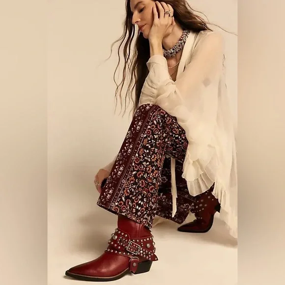 $628!FREE PEOPLE We The Free Axel Boots Chili Pepper Florence SZ 9 SOLD OUT NWOB - Picture 3 of 12
